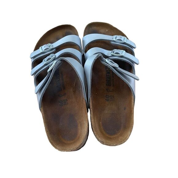 Birkenstock Womens White Arizona Slide Adjustable Strap Slip On Sandals Size 40 - Picture 4 of 9